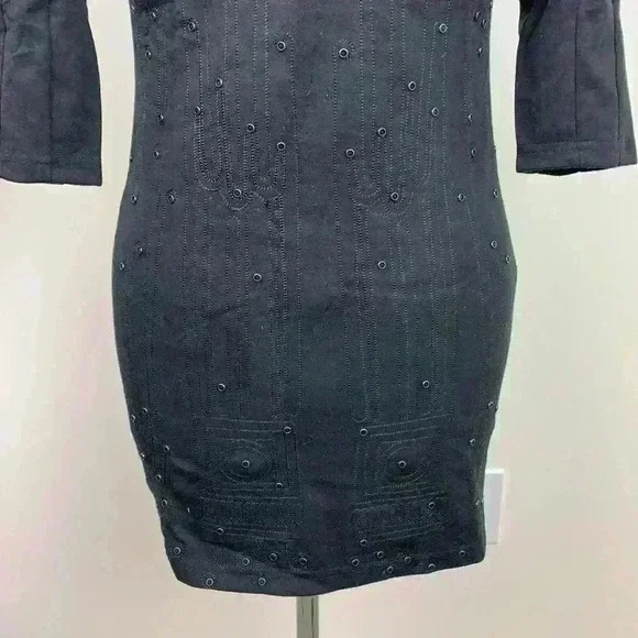 🆕nwt Lucy Paris plunge front black mini - Picture 6 of 10
